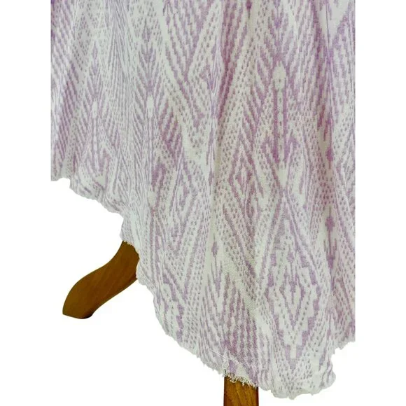 Free People Lilac Flowy Asymmetrical Midi Slip Dress | Balletcore Boho Coquette - Picture 11 of 16